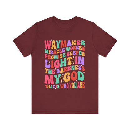 Waymaker Miracle Worker Shirt – Christian Worship My God Faith Tee