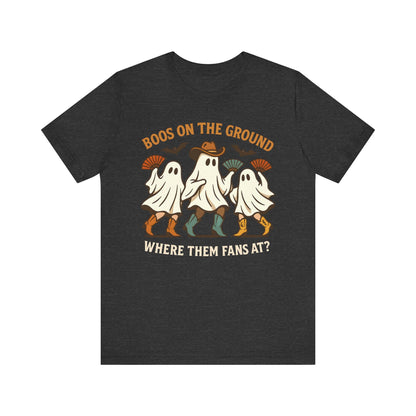 Boos on the Ground Shirt – Funny Western Cowgirl Ghost Squad Halloween Tee