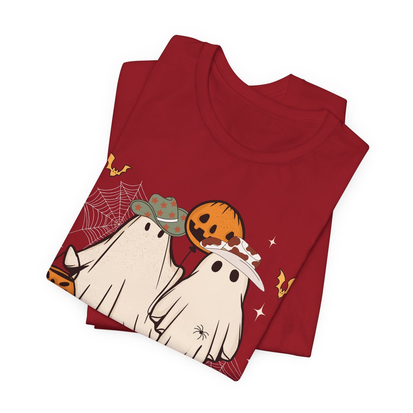 Ghostal Coastal Cowgirl T-Shirt, Western Ghost Halloween Tee, Spooky Cute Rodeo Shirt