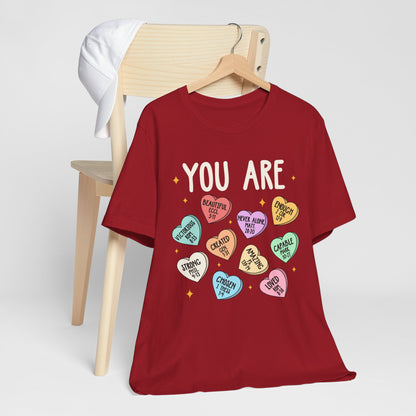 You Are Christian Shirt – Bible Verse Conversation Heart Faith Tee