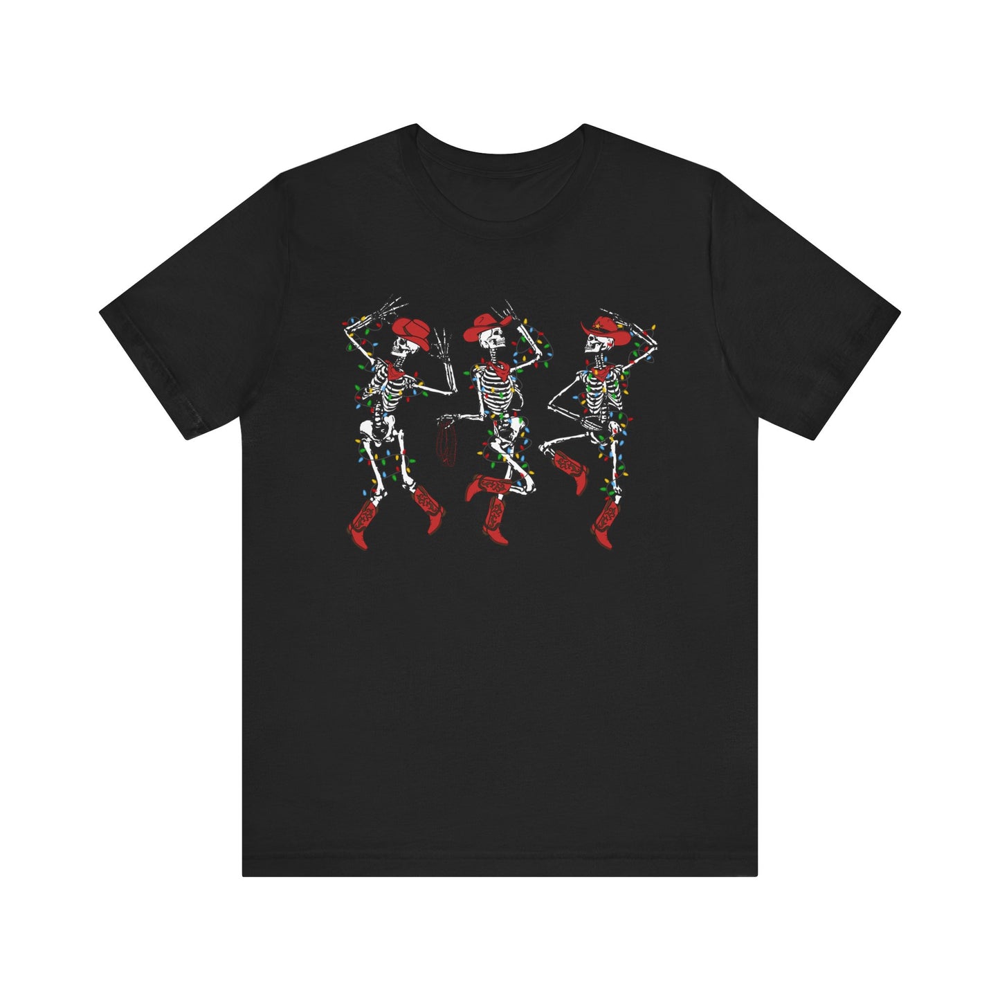 Spooky Christmas Skeleton Shirt – Funny Dancing Cowboy Western Holiday Tee