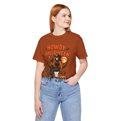 Howdy Halloween Shirt – Skeleton Cowgirl Western Fall Rodeo Tee