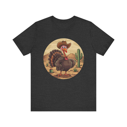 Western Thanksgiving Cowboy Turkey Shirt – Texas Desert Cowgirl Tee