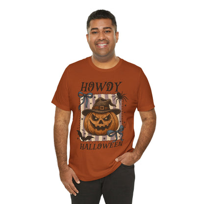 Howdy Halloween Shirt – Cute Coquette Pumpkin Western Fall Tee