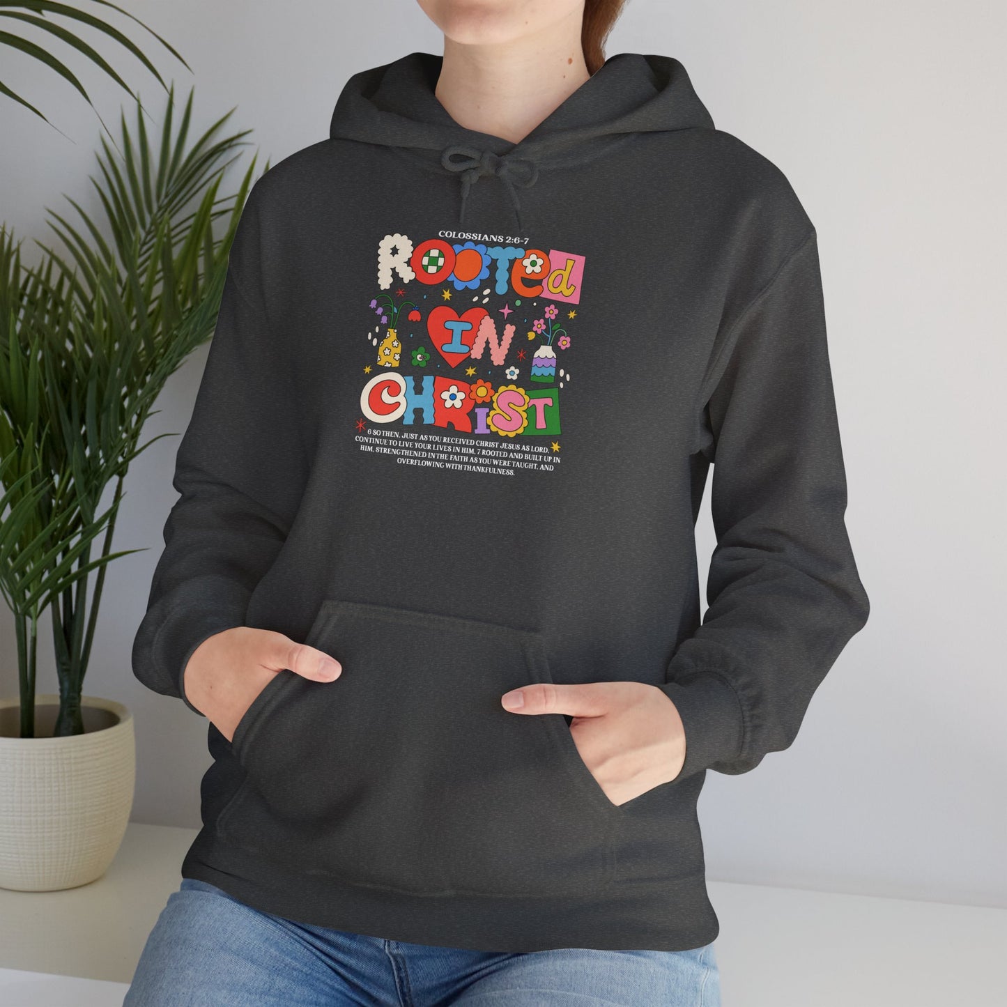 Christian Floral Hoodie - Grow in Grace