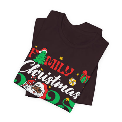 Family Christmas 2025 Shirt – Black Santa Afrocentric Matching Holiday Tee