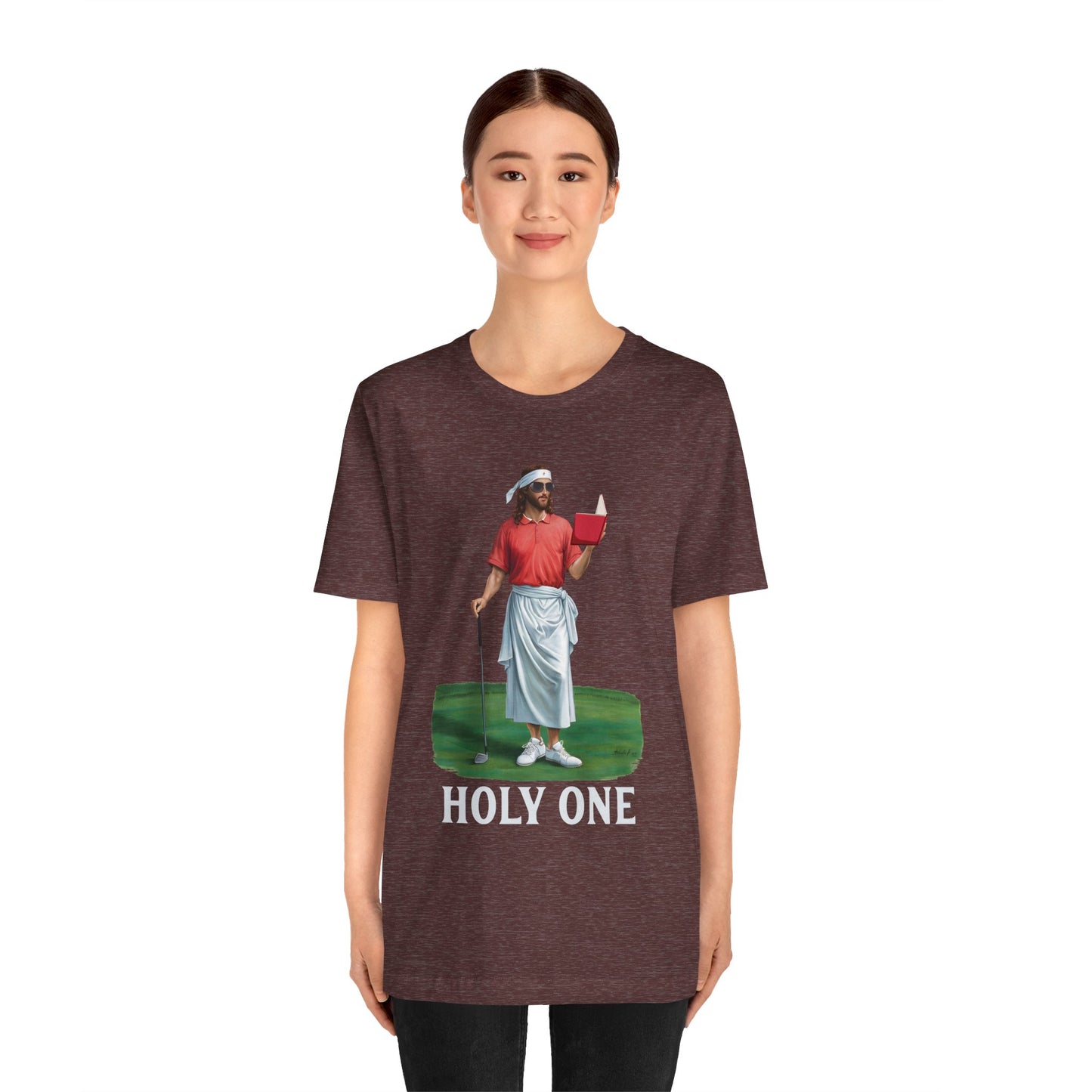Jesus Golf Holy One Shirt – Funny Christian Faith & Sports Graphic Tee for Golfers
