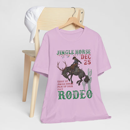 Giddy Up Jingle Horse Shirt – Western Rodeo Howdy Christmas Holiday Tee
