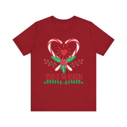 Candy Cane Jesus Shirt – Christian Christmas Pajama Tee, Cute Holiday Faith Top