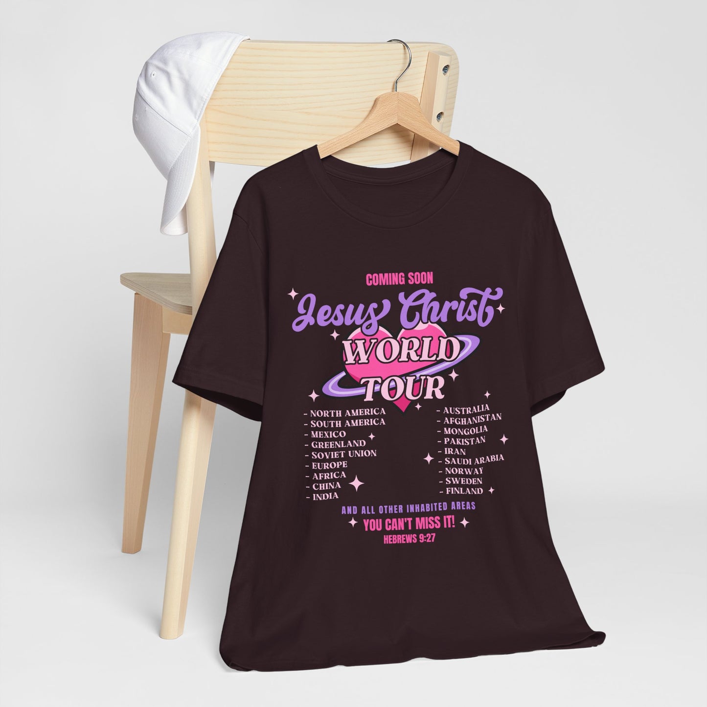 Jesus Christ World Tour Shirt – End Times Inspired Christian Coming Soon Tee