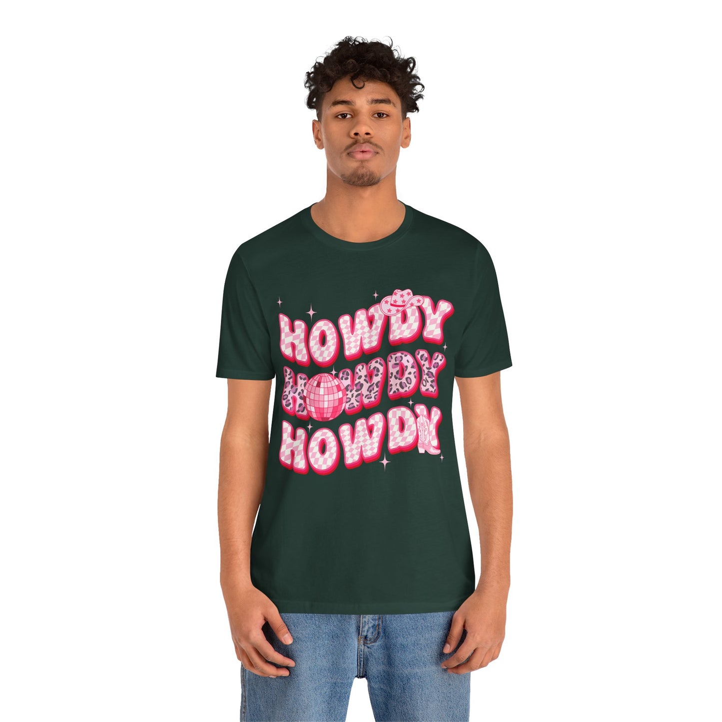 Howdy Pink Cowgirl Shirt – Leopard Disco Western Rodeo Country Girl Tee