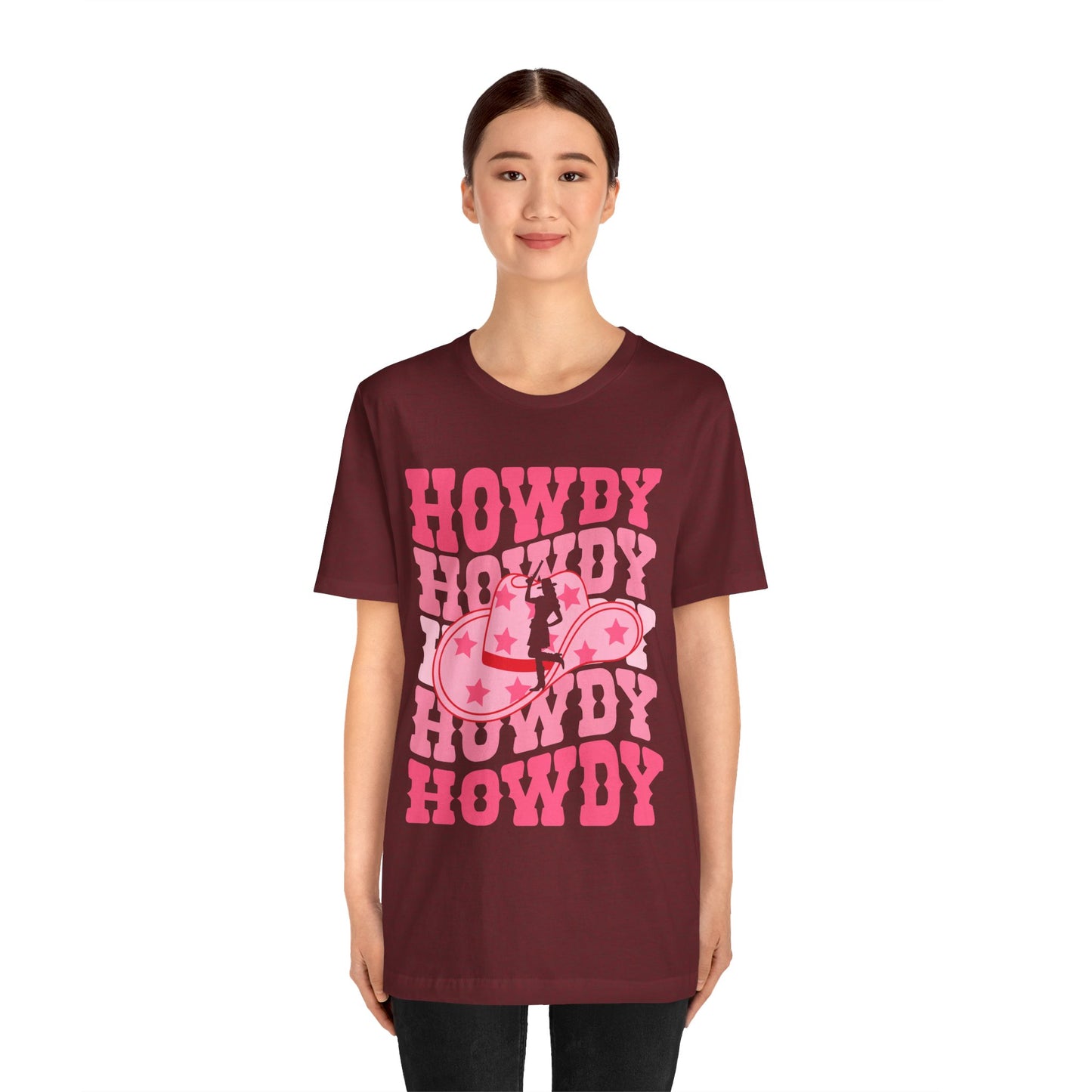 Howdy Pink Cowgirl Shirt – Disco Western Rodeo Country Girl Tee
