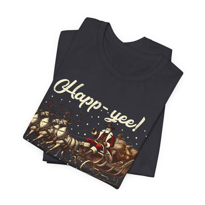Happy Yeehaw Holidays Shirt – Funny Western Howdy Santa Christmas Tee