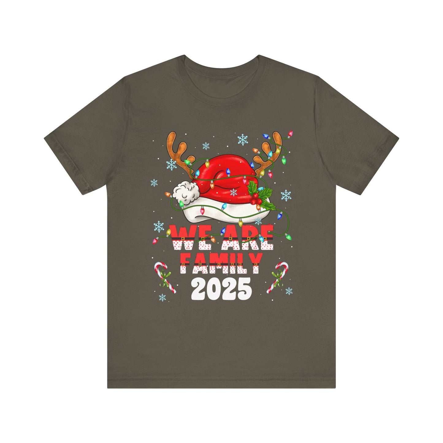 We Are Family 2025 Shirt – Matching Christmas Tree Santa Holiday Pajama Tee