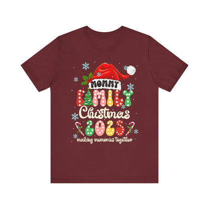 Mommy Family Christmas 2025 Shirt – Cute Matching Polka Dot Holiday Tee