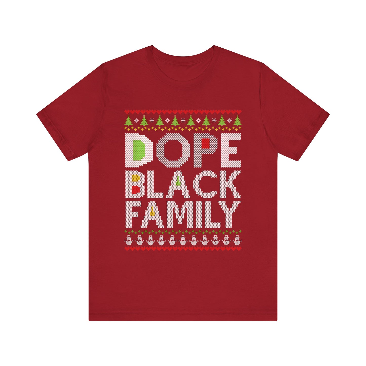 Dope Black Family Ugly Christmas Sweater – Afrocentric Holiday Shirt, Funny Matching Christmas Tee for Proud Black Families