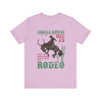 Giddy Up Jingle Horse Shirt – Western Rodeo Howdy Christmas Holiday Tee