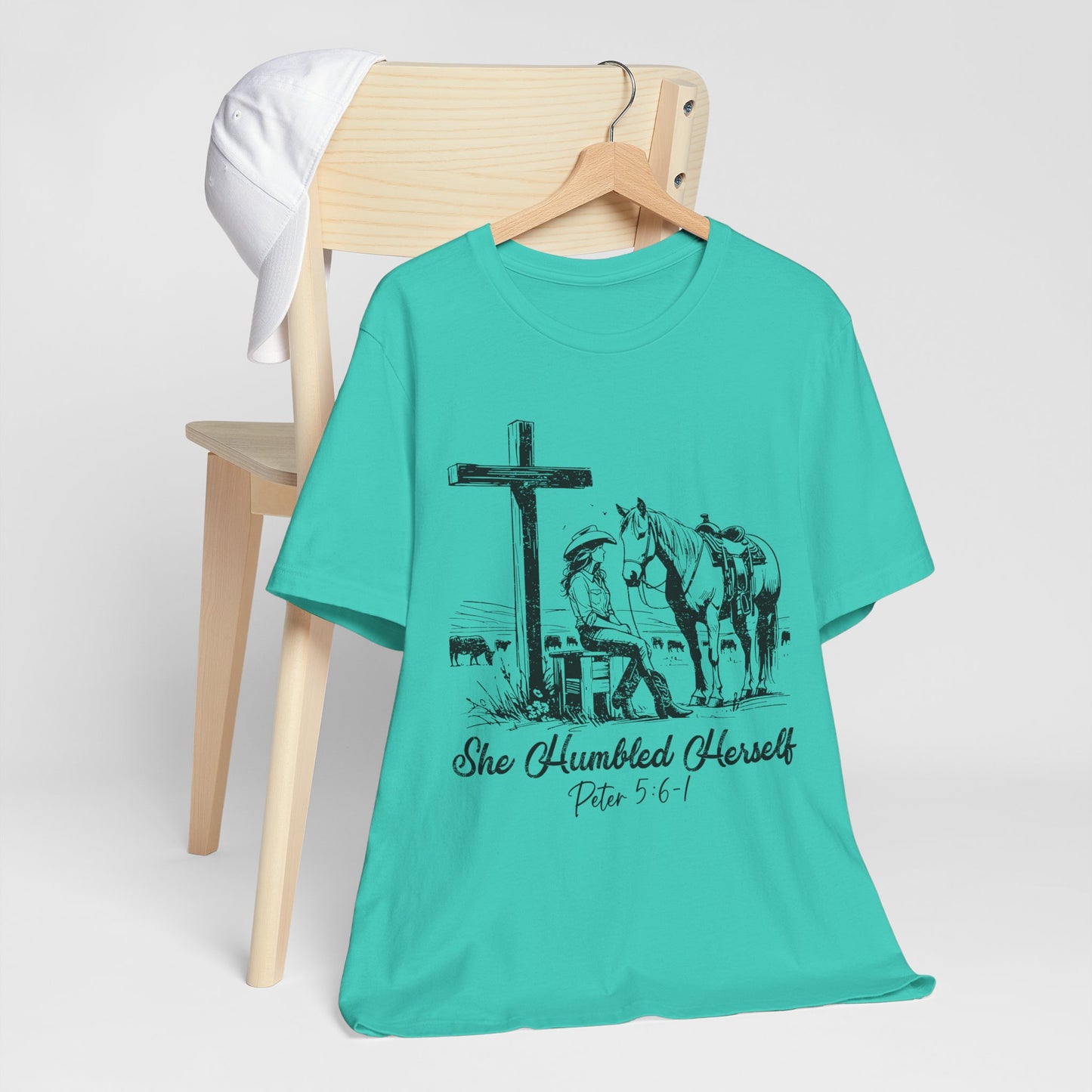 She Humbled Herself Shirt – Christian Faith Western Rodeo Country Tee