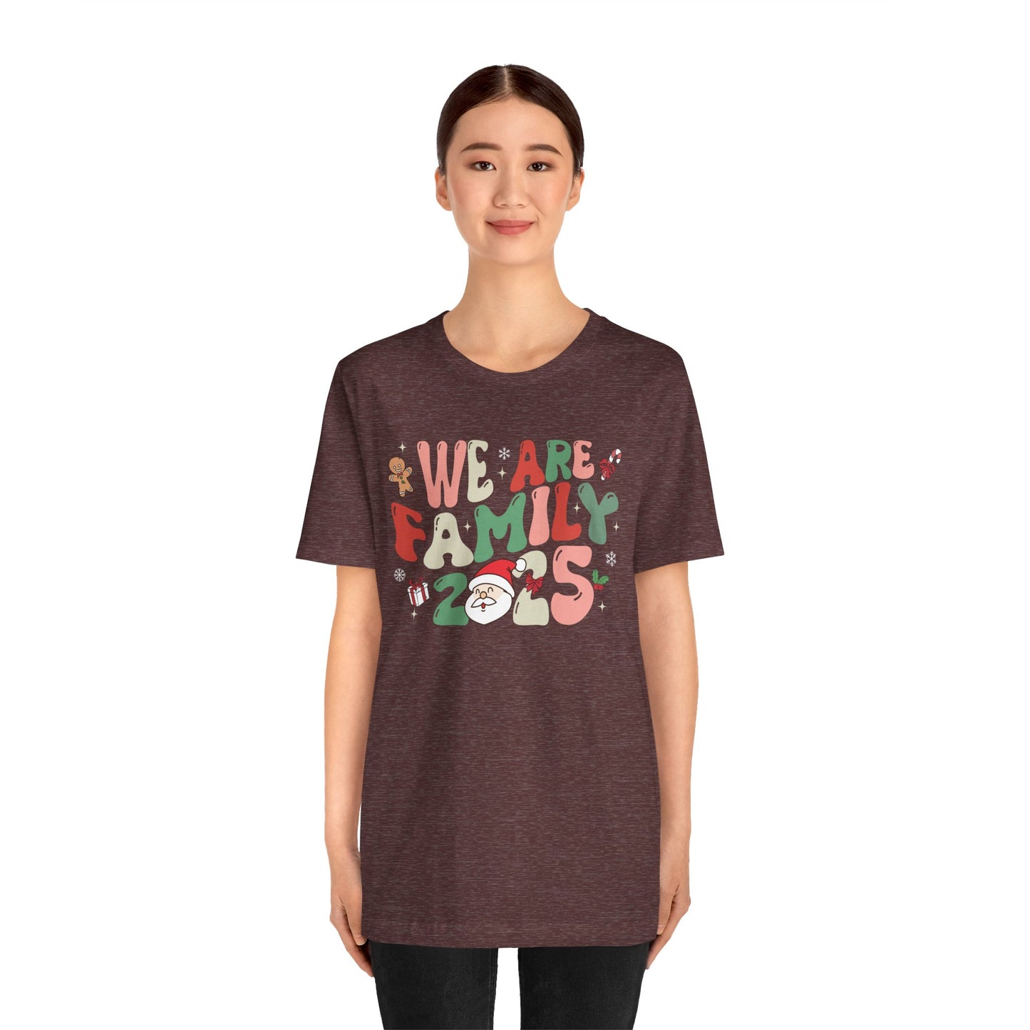 We Are Family 2025 Shirt – Santa & Christmas Tree Matching Family Holiday Tee