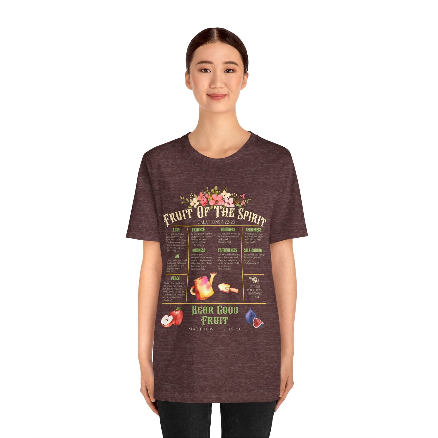Fruit of the Spirit Shirt – Christian Galatians 5:22-23 Bible Verse Faith Tee