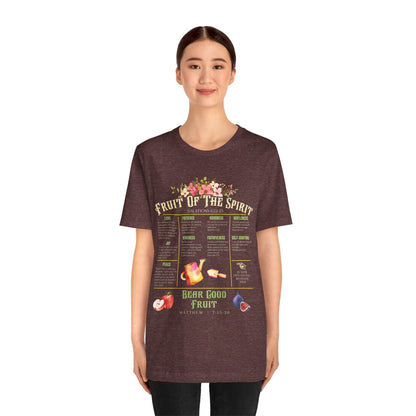 Fruit of the Spirit Shirt – Christian Galatians 5:22-23 Bible Verse Faith Tee