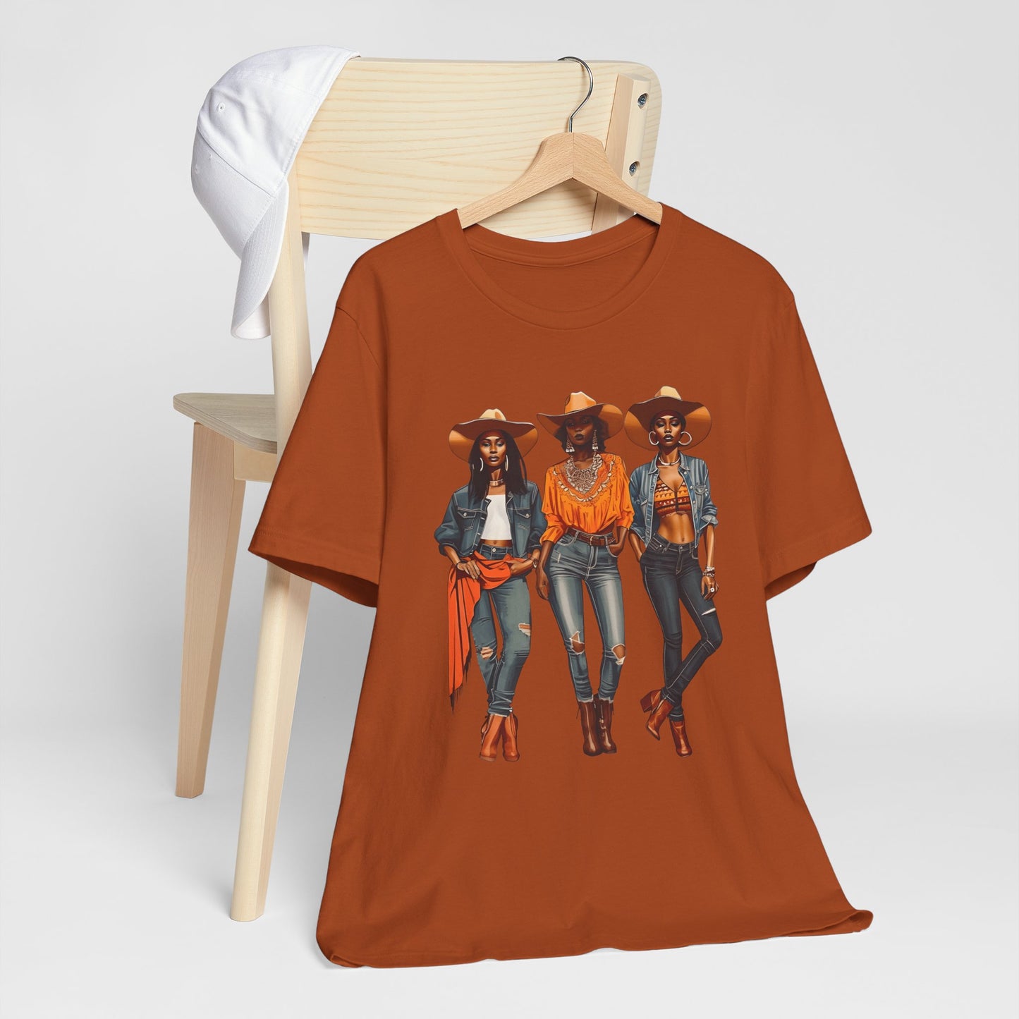 Black Cowgirl Shirt – Western Rodeo Tee with Melanin Pride & Texas Cowgirl Graphic