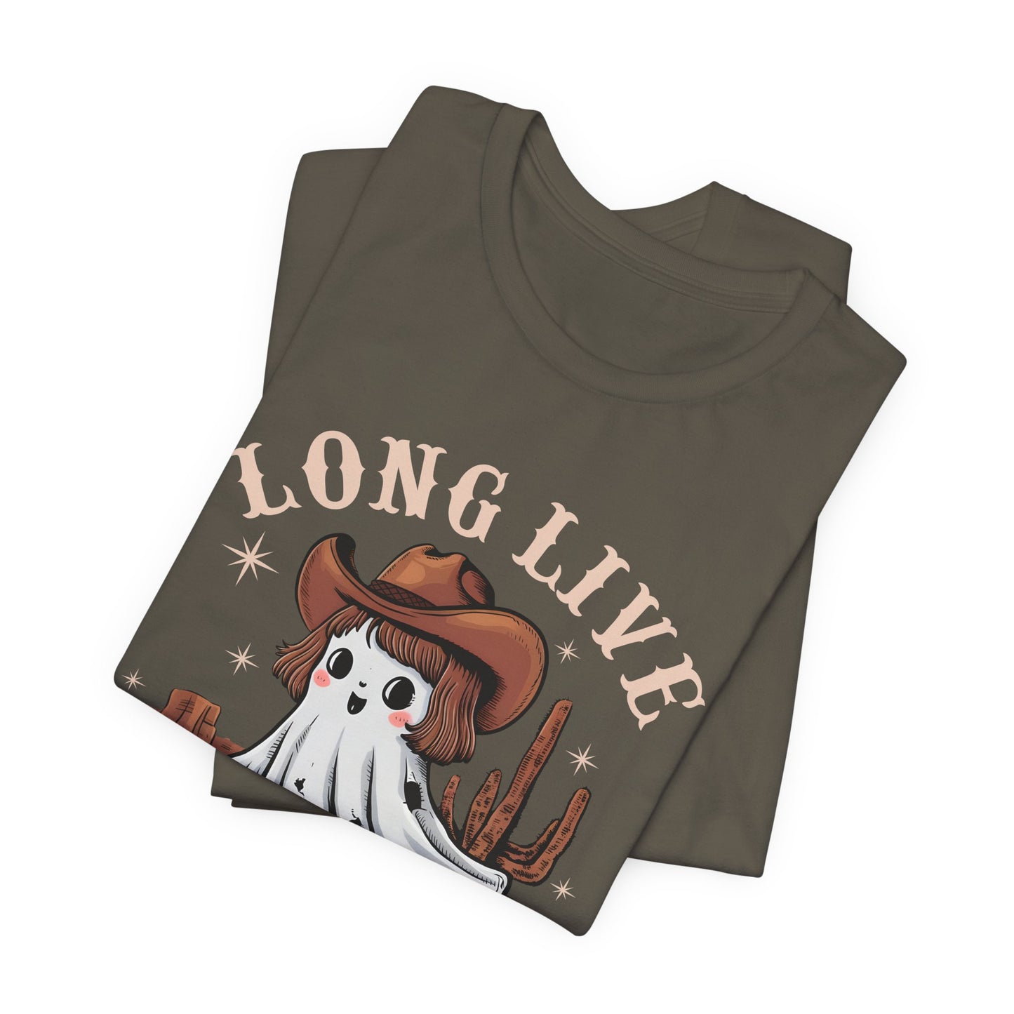 Long Live Cowghouls Shirt – Cute Western Ghost Cowgirl Halloween Tee