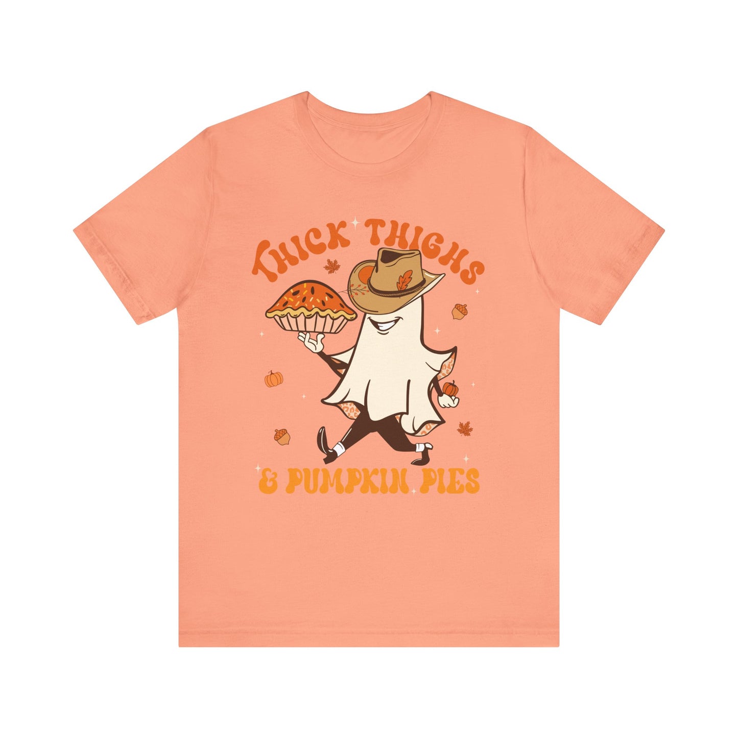 Thick Thighs Pumpkin Pies Shirt – Funny Howdy Ghost Western Halloween Tee