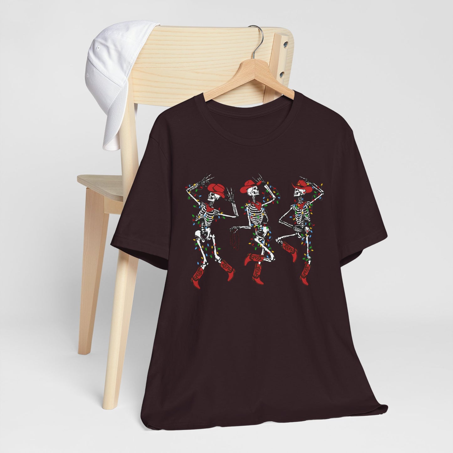 Spooky Christmas Skeleton Shirt – Funny Dancing Cowboy Western Holiday Tee