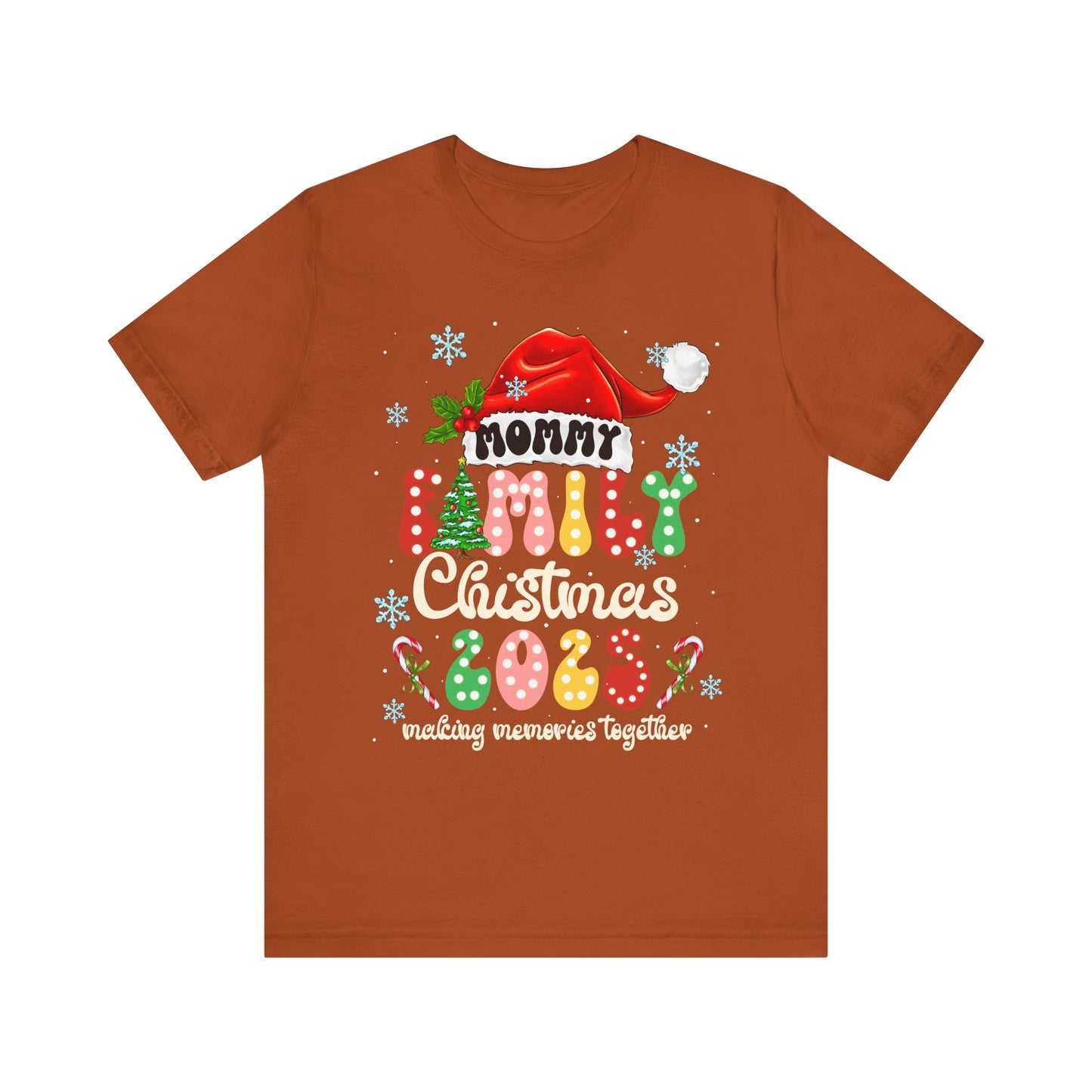 Mommy Family Christmas 2025 Shirt – Cute Matching Polka Dot Holiday Tee