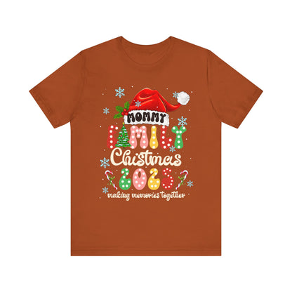 Mommy Family Christmas 2025 Shirt – Cute Matching Polka Dot Holiday Tee