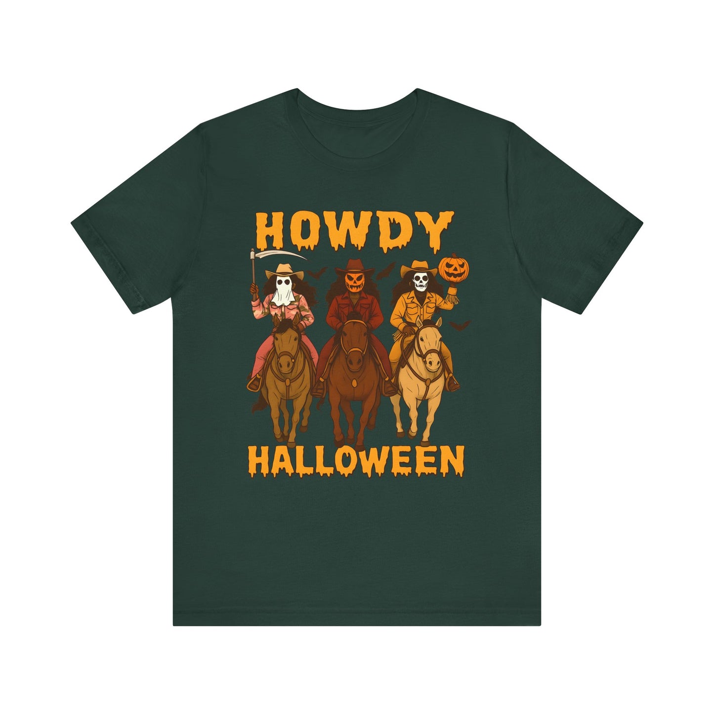 Howdy Halloween Shirt – Spooky Western Skeleton Cowboy Riders Tee, Funny Rodeo Fall Outfit