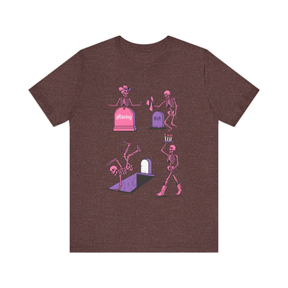 Graving Skeleton Cowgirl Shirt – Funny Western Halloween Rodeo Tee