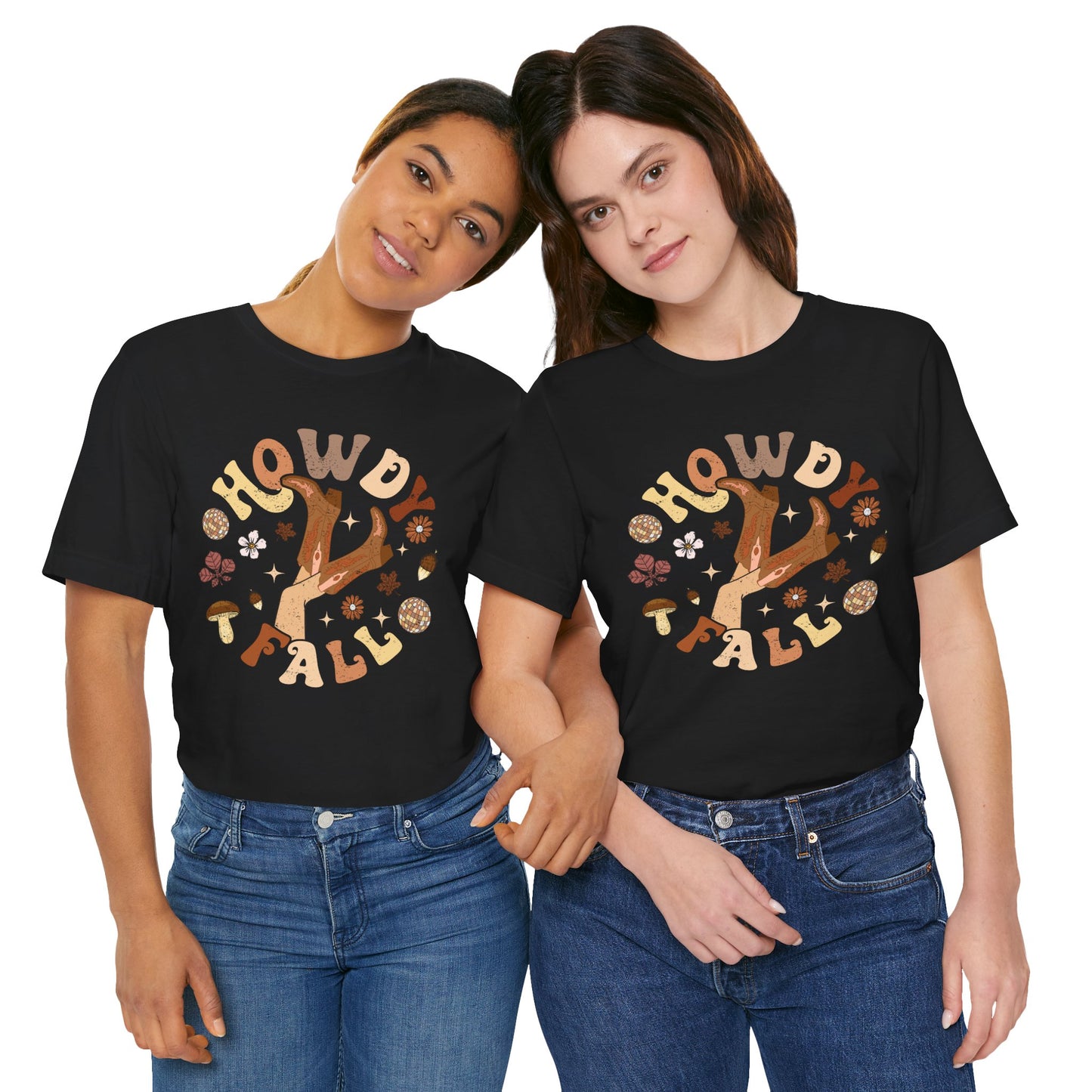 Retro Groovy Howdy Fall Shirt – Western Cowgirl Thanksgiving Rodeo Tee