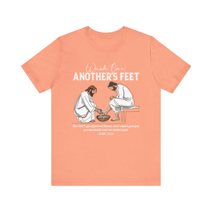 Wash One Another’s Feet Shirt – John 13:14 Christian Servant Heart Tee