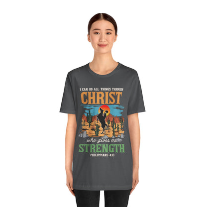 I Can Do All Things Through Christ Shirt – Western Rodeo Christian Tee