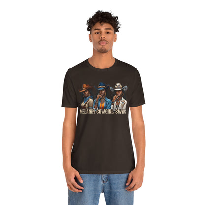 Melanin Cowgirl Swag Shirt – Black African American Western Tee