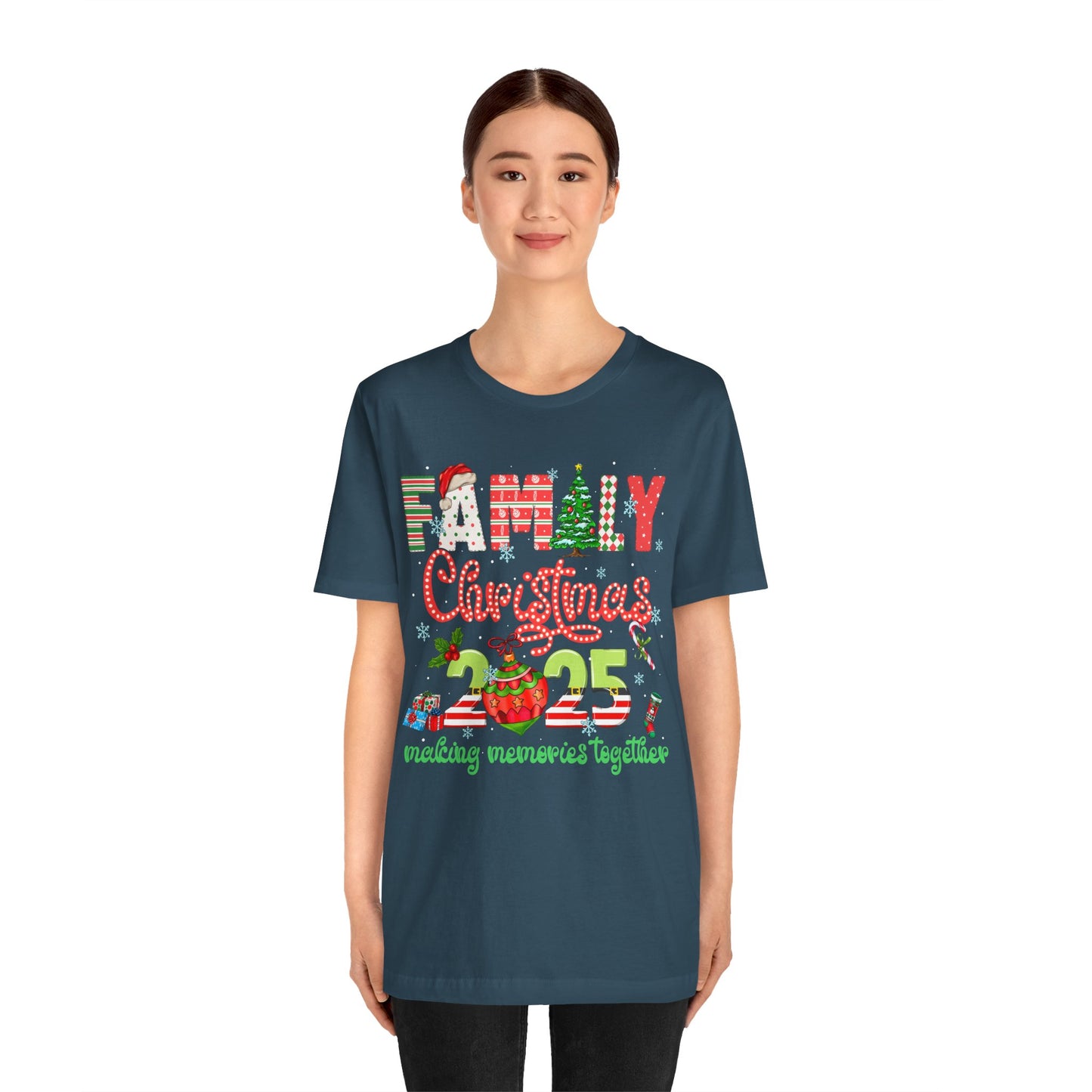Family Christmas 2025 Matching Shirt – Festive Holiday Lights Ornament Tee