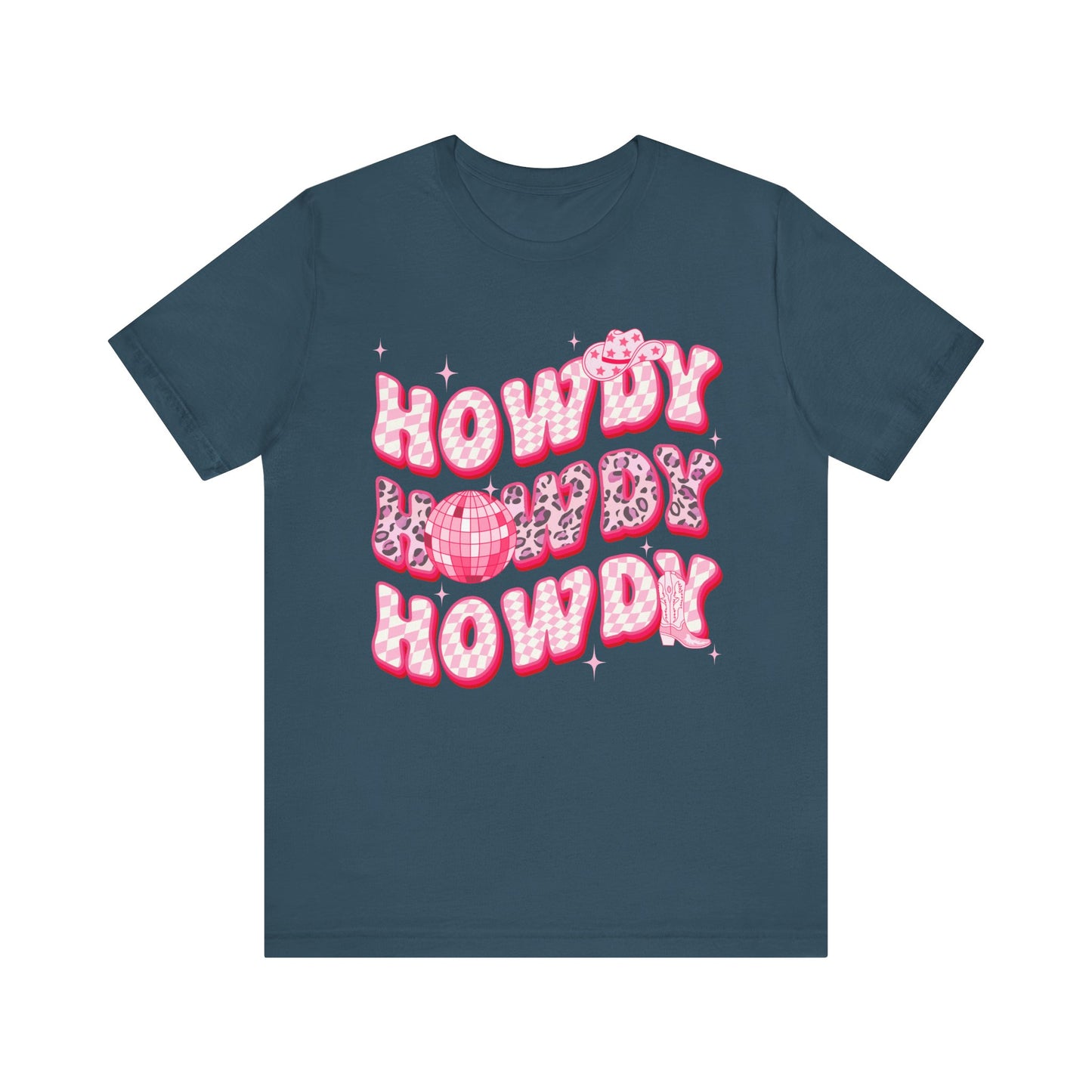 Howdy Pink Cowgirl Shirt – Leopard Disco Western Rodeo Country Girl Tee