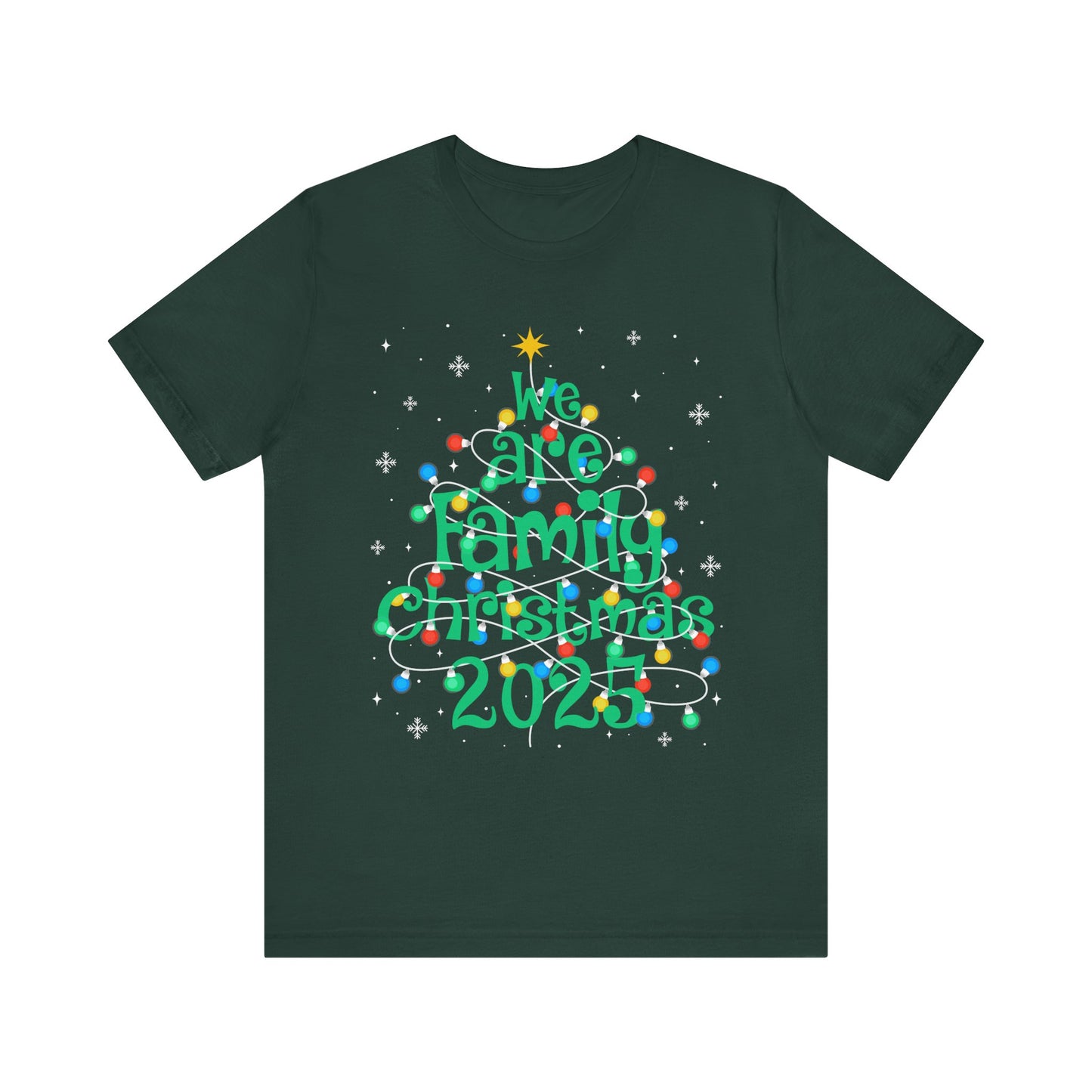 We Are Family Christmas 2025 Shirt – Matching Holiday Tree Lights Reunion Tee