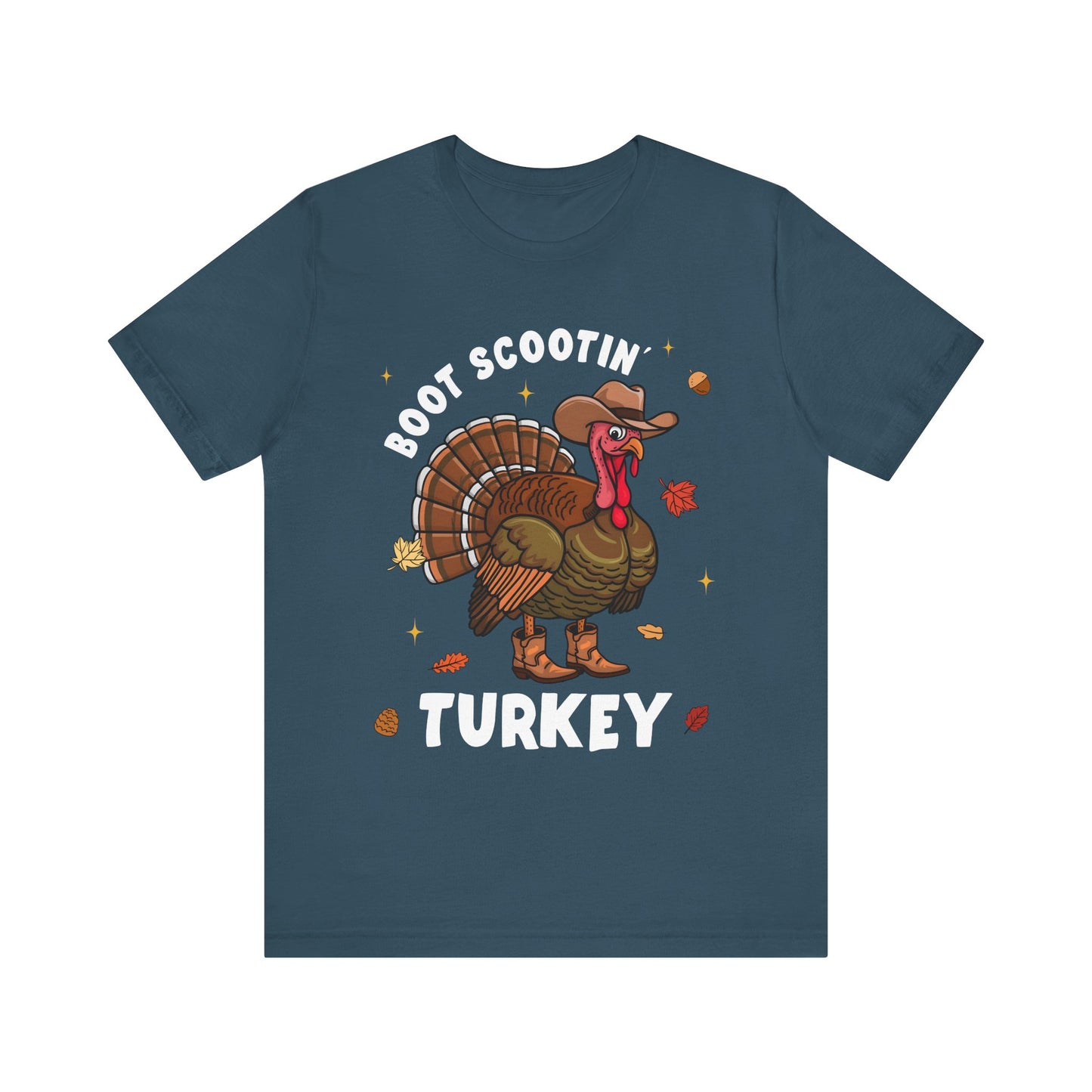 Thanksgiving Cowboy Turkey Shirt – Boot Scootin’ Western Rodeo Tee