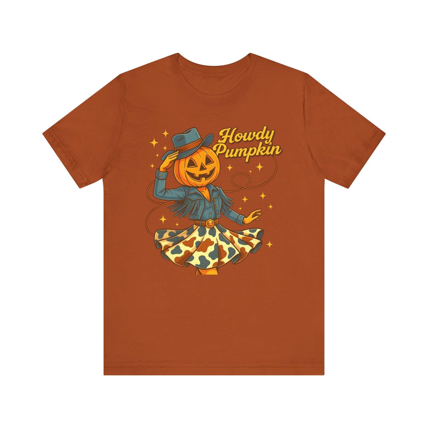 Howdy Pumpkin Shirt Cute Cowgirl Halloween Tee Western Fall Outfit for Women