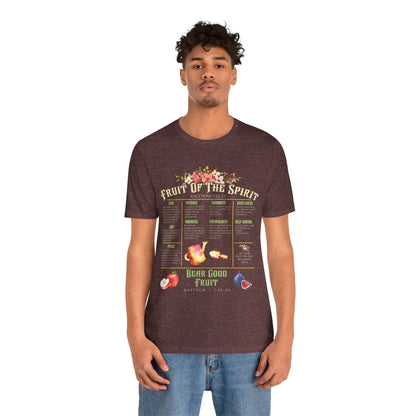 Fruit of the Spirit Shirt – Christian Galatians 5:22-23 Bible Verse Faith Tee