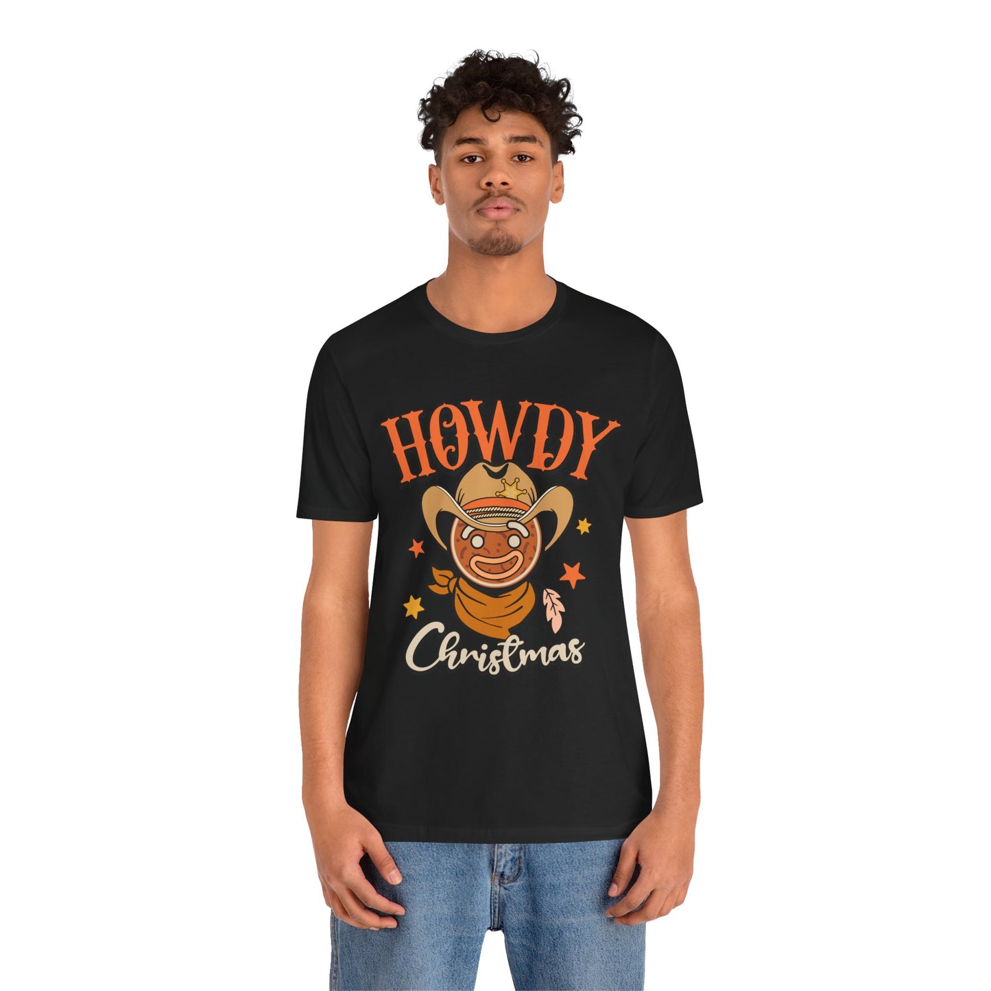 Christmas Howdy Cowboy Gingerbread Shirt – Funny Retro Western Holiday Pajama Tee