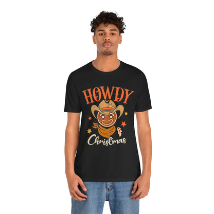 Christmas Howdy Cowboy Gingerbread Shirt – Funny Retro Western Holiday Pajama Tee