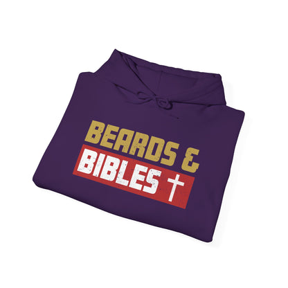 Beards and Bibles Dad Hoodie – Christian Retro Father’s Day Pullover