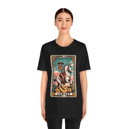 Cowboy Skeleton Tarot Card Shirt – Western Howdy Texas Rodeo Tee