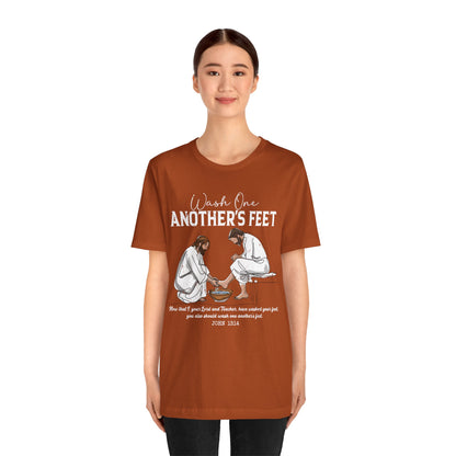Wash One Another’s Feet Shirt – John 13:14 Christian Servant Heart Tee