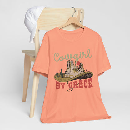 Cowgirl By Grace Shirt – Vintage Christian Western American Rodeo Tee
