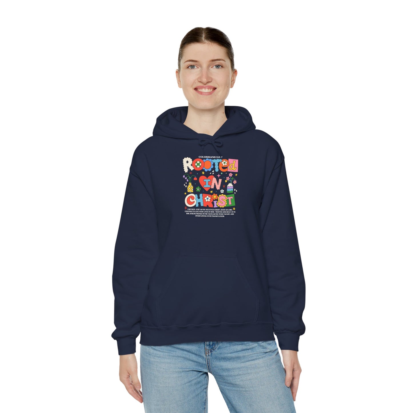 Christian Floral Hoodie - Grow in Grace